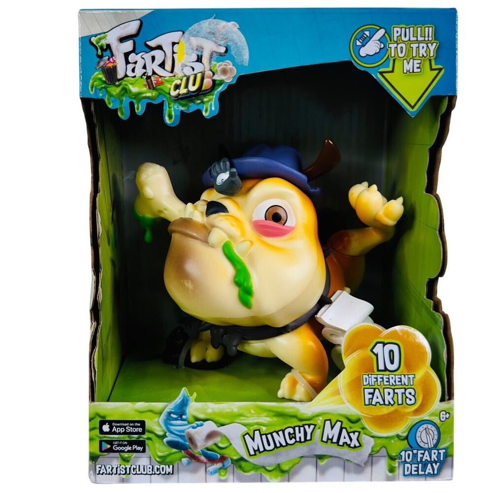 Toysmith Fartist Club Munchy Max Collectible Figure 10 Different Sounds 2018 NEW